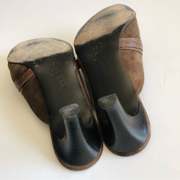 Via Spiga Suede Mary Jane Mules - Picture 12 of 15